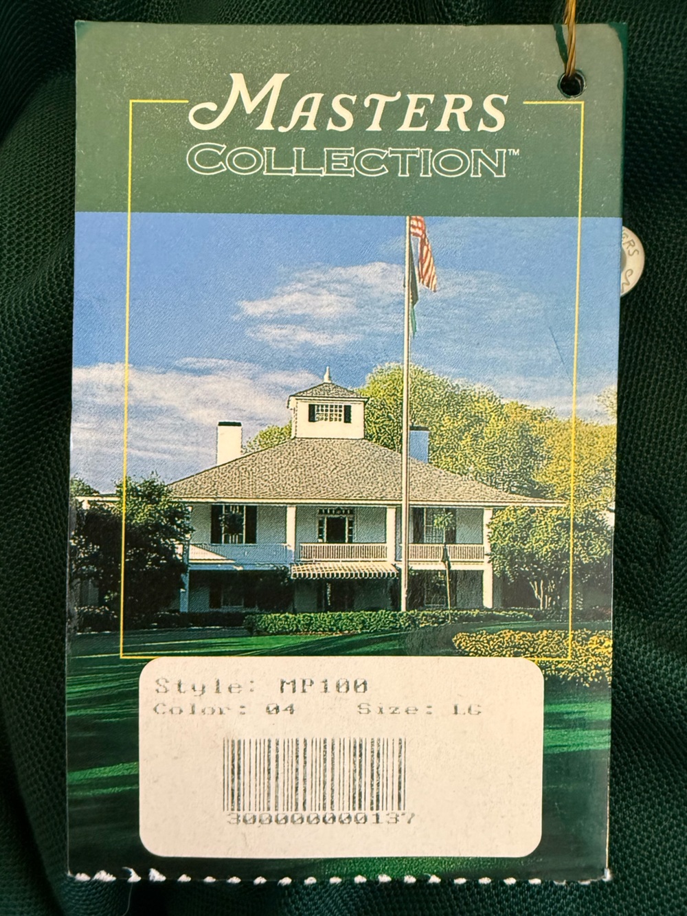 Masters Collection Augusta National Green Polo Shirt NWT Hong Kong Cotton Large - Picture 7 of 16